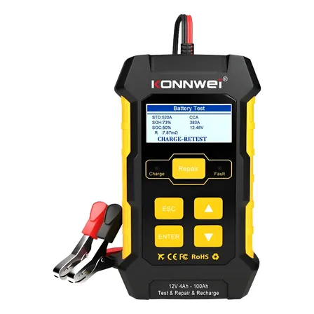 Analizador Baterías Konwei Kw510 De Auto Moto Repara Testea