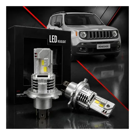 Lamparas Led H4 Alta Gama Jeep Renegade 80.000 Lumenes