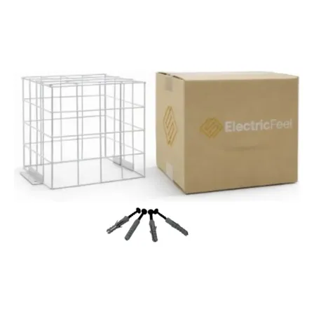 Protector Jaula Reja 20x20x20 Camaras Seguridad Cctv Blanco