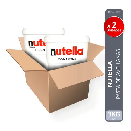 Nutella 3kg Pasta De Avellanas Y Cacao Bulto X2 Unidades