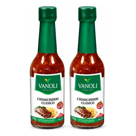 Chimichurri Vanoli Botella X 190 Cc Pack X2