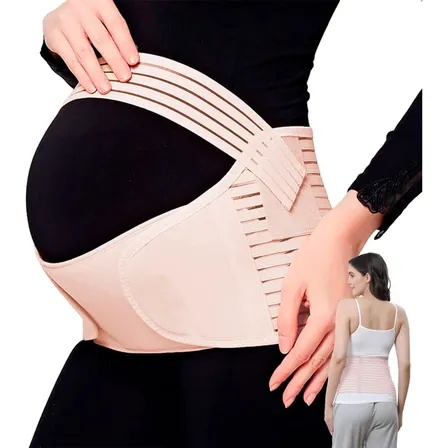 Faja Embarazo Prenatal Ajustable Velcro Soporte Abdominal Suela Xxl