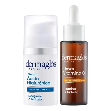 Kit Dermaglós Serum Ácido Hialurónico + Serum Vitamina C