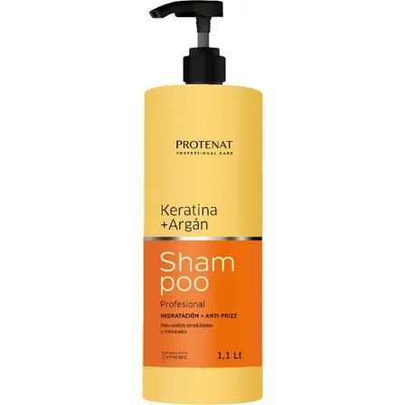 Shampoo Profesional Protenat Keratina Argán Anti Frizz 1,1lt