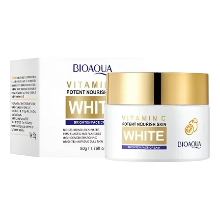 Crema Facial Vitamina C Aclarante Despigmentante Bioaqua Todo Tipo De Piel Día