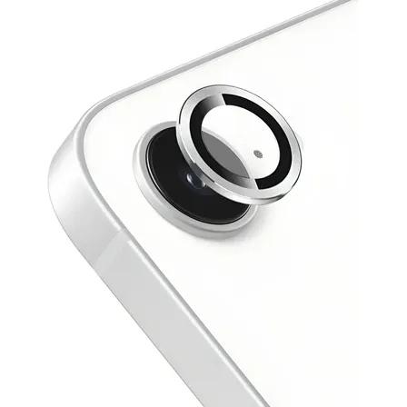 Protector Lente Cámara Individual Para iPhone 16e / 17e Color Plateado