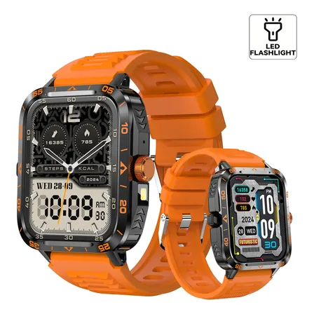 Reloj Smartwatch Deportivo Con Linterna Y Llamadas