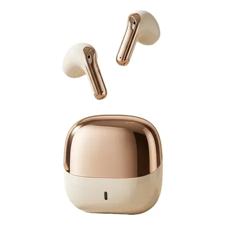 Auriculares Inalámbricos Bluetooth Tipo Earbuds Dorado