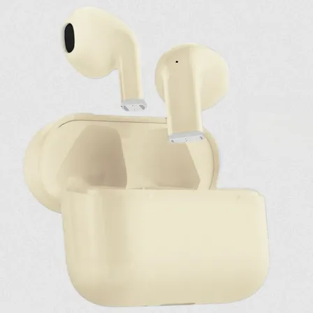 Auriculares Intraurales Bluetooth Mini Musics Tws Amarillo