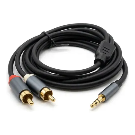 Cable Audio Jack 3.5mm A 2 Rca Macho 1.5m