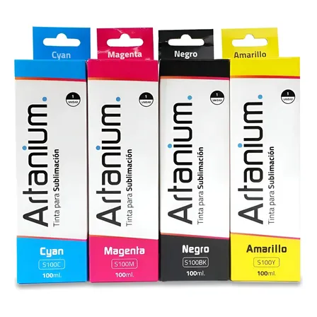 Tinta Sublimacion Artanium Con Pico Para Epson X 4 Colores Cmyk