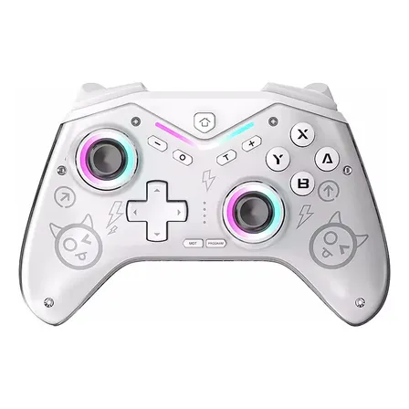 Joystick Bluetooth Para Switch Celular Pc Y Tv Blanco