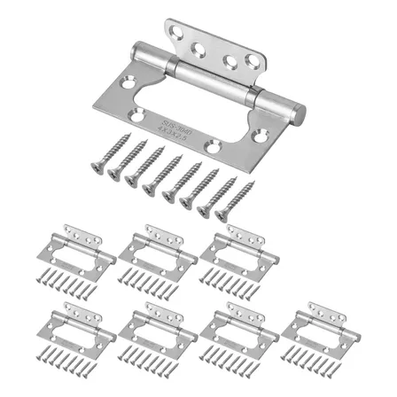 Bisagra Municion Omega Acero Inoxidable 100x75x2,1mm 8 Und