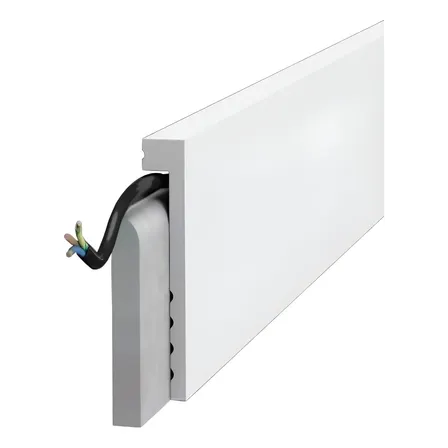 Zócalo Eurotec Tapazocalo 10cm Blanco 2.45m Unidad Blanco
