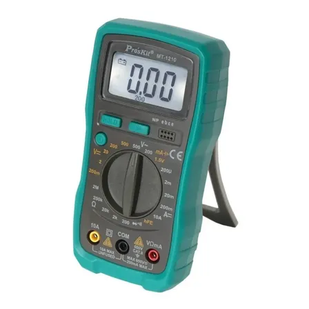 Tester Digital Mt-1210 Proskit Con Luz De Fondo Profesional