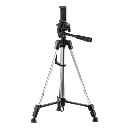 Tripode Aluminio Color Plegable Celular Camaras Profesional Color Gris