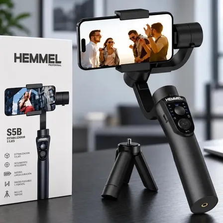 Gimbal Estabilizador Celular Hemmel S5b 3 Ejes Con Tripode
