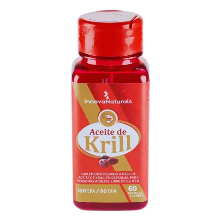 Innovanaturals Aceite De Krill Cápsulas Salud Cardiovascular Sin sabor