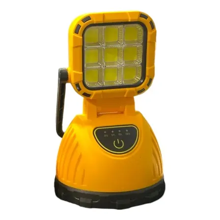 Linterna Camping Carga Solar Y Usb Led Senderismo Hs-8033c