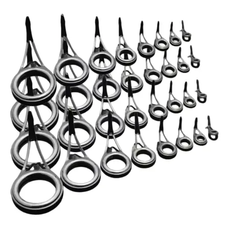 Kit 40 Pasahilos Cerámicos Para Caña De Pesca