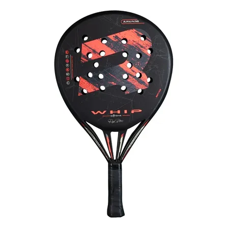 Paleta De Pádel Royal Padel Whip Extreme Negro - Rojo Fluor