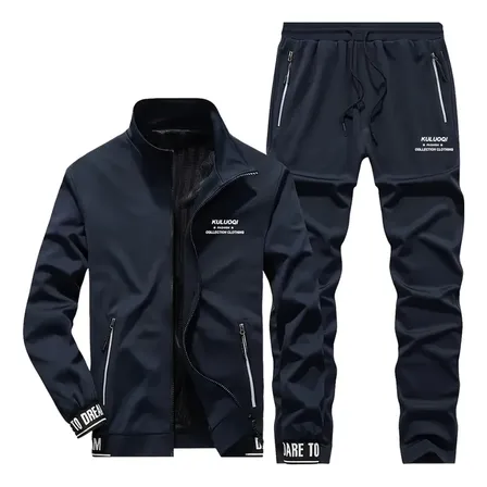 Conjunto Deportivo Campera Pantalón Hombre Azul Xl