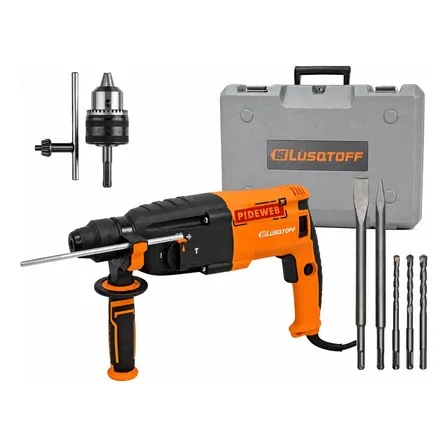 Rotomartillo 850w Sds Plus Taladro Percutor + Mandril 13mm Naranja 50 Hz