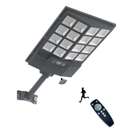 Luz Solar Para Calles Reflector Farolas Solares Lampara Led Negro/gris Oscuro