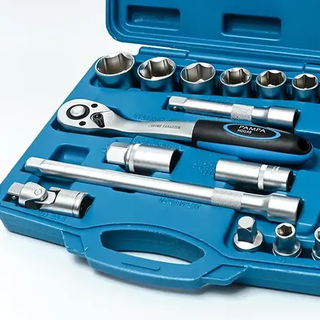 Set Tubos Bocallaves 22 Piezas 1/2 Cromo Vanadio Sacabujía