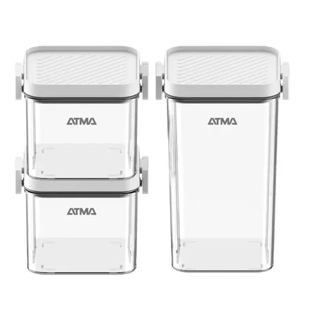 Set De Frascos Hermeticos 420ml/600ml/1240ml