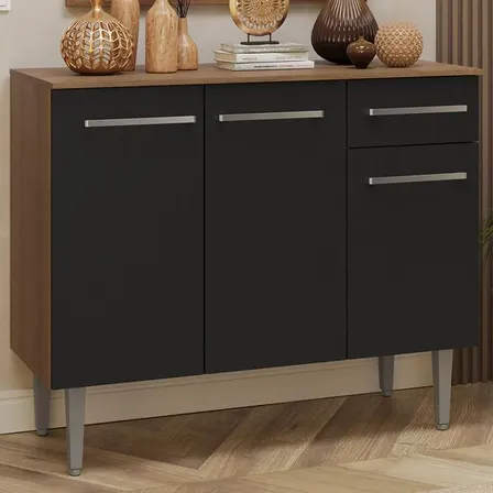 Aparador Vajillero Buffet 3 Puertas 105 Cm Madesa