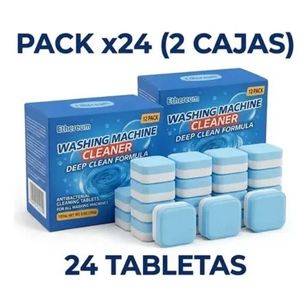 Pastillas Premium Lavarropas 24u Limpieza Total