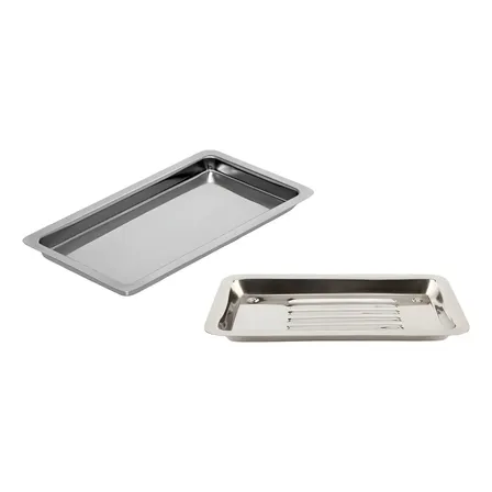 Bandejas Lisa Y Acanalada P/herramientas Medicas Acero Inox.