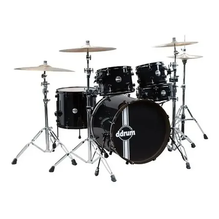 Bateria Acustica 5 Cuerpos Ddrum Reflex Bks Madera De Alder Color Negro