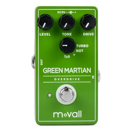 Pedal De Efecto Overdrive Green Martian Mp 105 Para Guitarra Eléctrica Verde