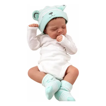 Body Para Bebé Con Gorrito Y Medias