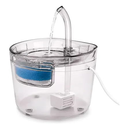 Bebedero Fuente Agua Gatos Perros Automatico Silencioso Transparente