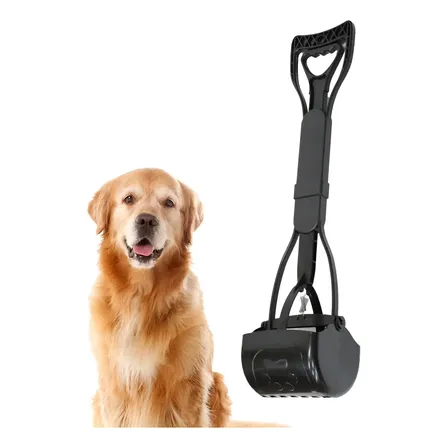 Pala Pinza Recolectora Excremento Sanitaria Mascotas 59 Cm Negro
