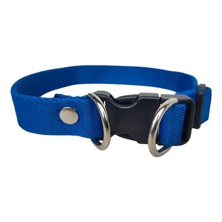 Collar Ajustable Para Perros Resistente Duradero Azul L
