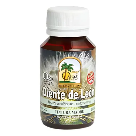 Tintura Madre Diente De León 60ml Hierbas Del Oasis Natural