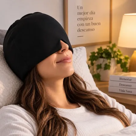Gorro Gel Compresa Caliente Frio Alivio Migraña Dolor Cabeza