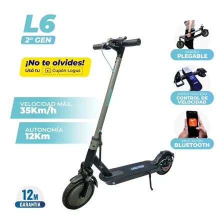 Monopatin Electrico Logus L6 350w - 8.5 - Auton.12km