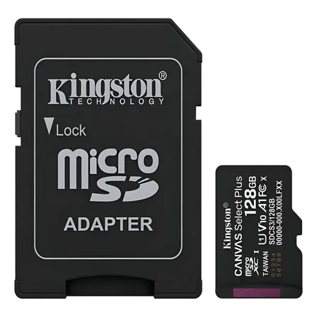 Tarjeta de Memoria MicroSD 128gb Kingston Canvas Select Plus