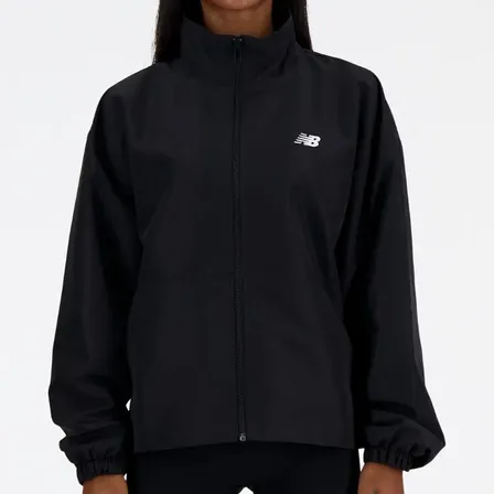 Campera New Balance Mujer Wj41500bk Negro S Liso