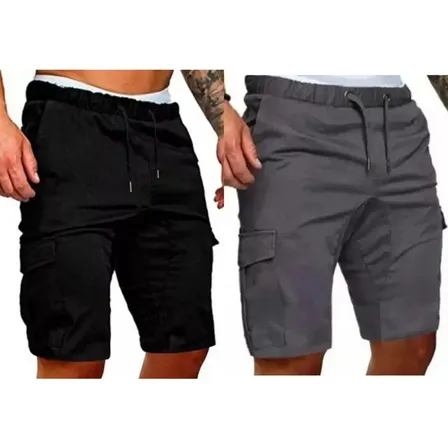 Pack X2 Bermudas Cargo Elastizado Cargo Hombre Rfs