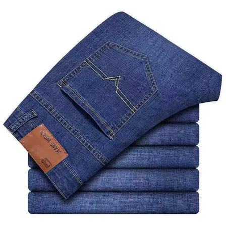 Jeans Hombre Corte Recto Blue Plain 40