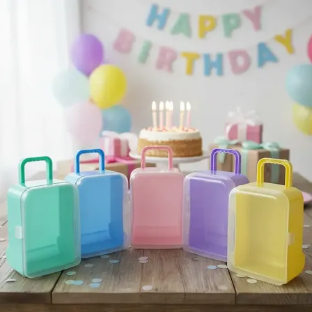 Valijita Carry On Golosinera Souvenirs Cumple X10 M Calidad Pastel Mix