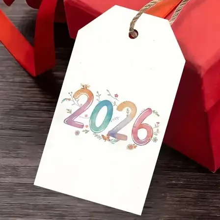 Tags Año Nuevo Felices Fiestas X 50 Unidades Año 2026 Feliz Año D5