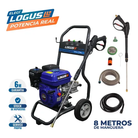 Hidrolavadora Nafta Logus 154 Bar 6.5hp A Explosión Uso Intensivo