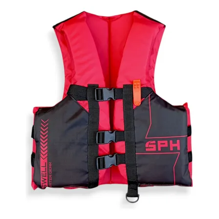 Chaleco Salvavidas Deportivo (d.a.f) Sph Kayak Sup + Silbato Rojo M